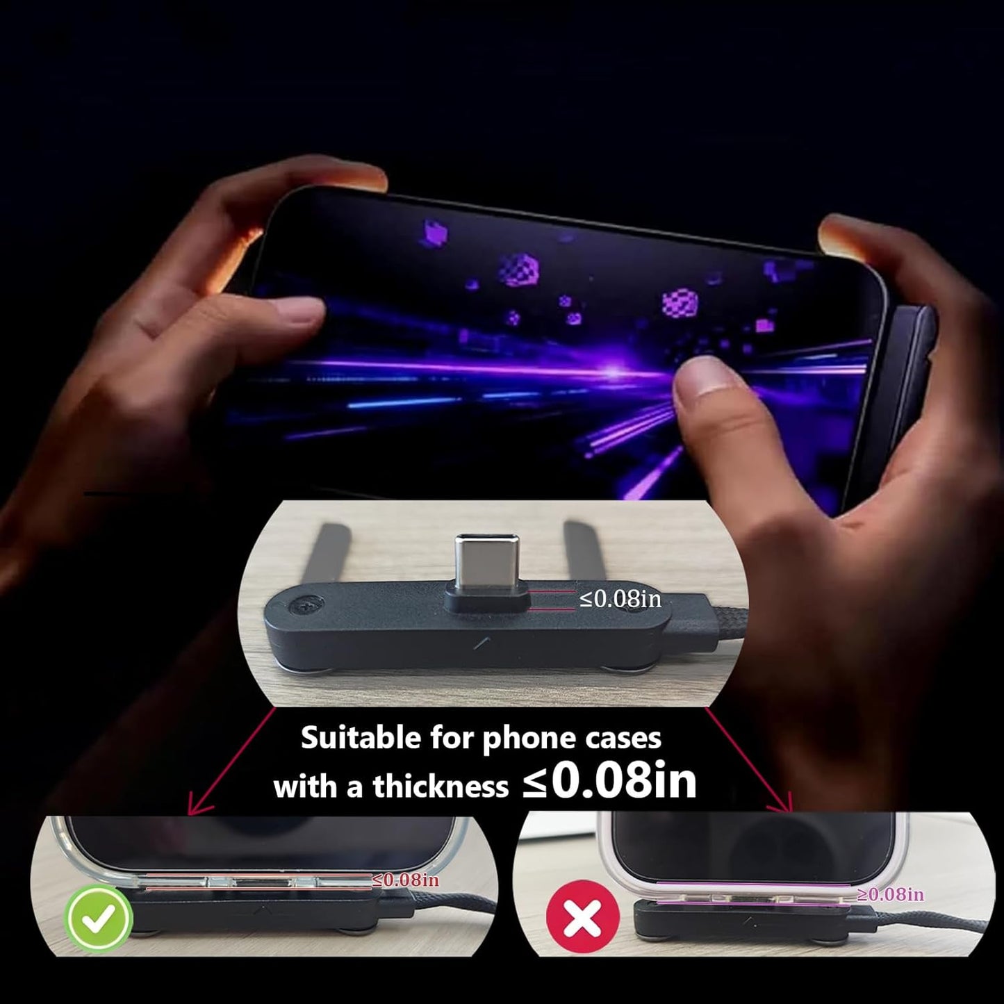 Câble Chargeur Invisible avec Support Ajustable